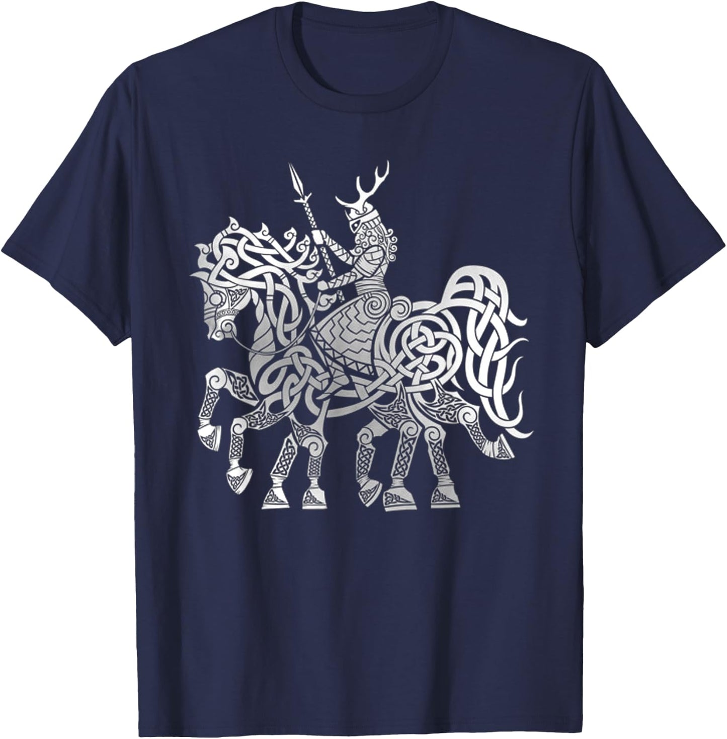 Sleipnir Viking Valhalla North Myths Celtic Symbols T-Shirt - T-Shirt | Navy