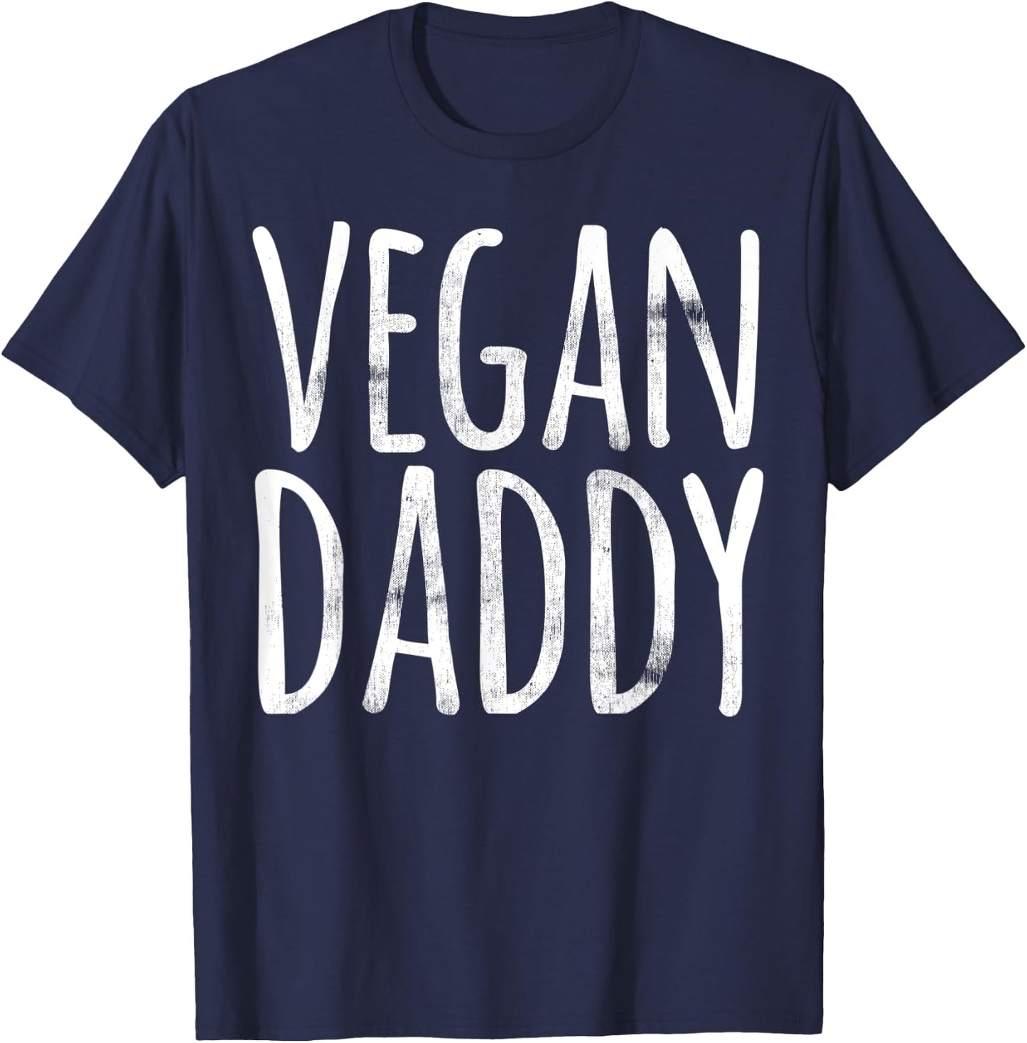 Funny Easy Lazy Halloween VEGAN DADDY COSTUME Matching T-Shirt - T-Shirt | Navy