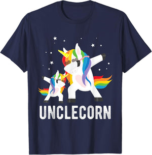 Dabbing Unclecorn, Funny Unicorn Lover for Uncle and Kid T-Shirt - T-Shirt | Navy