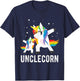 Dabbing Unclecorn, Funny Unicorn Lover for Uncle and Kid T-Shirt - T-Shirt | Navy