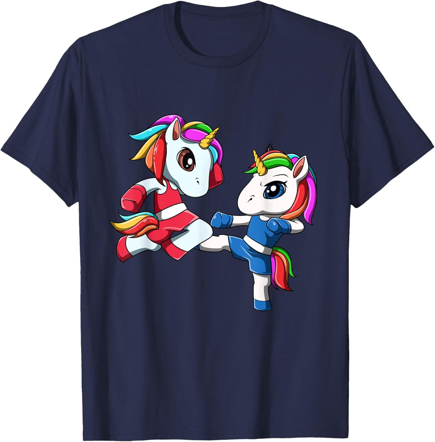 Unicorn Muay Thai - Nak Muay, Kickboxing Gift T-Shirt - T-Shirt | Navy