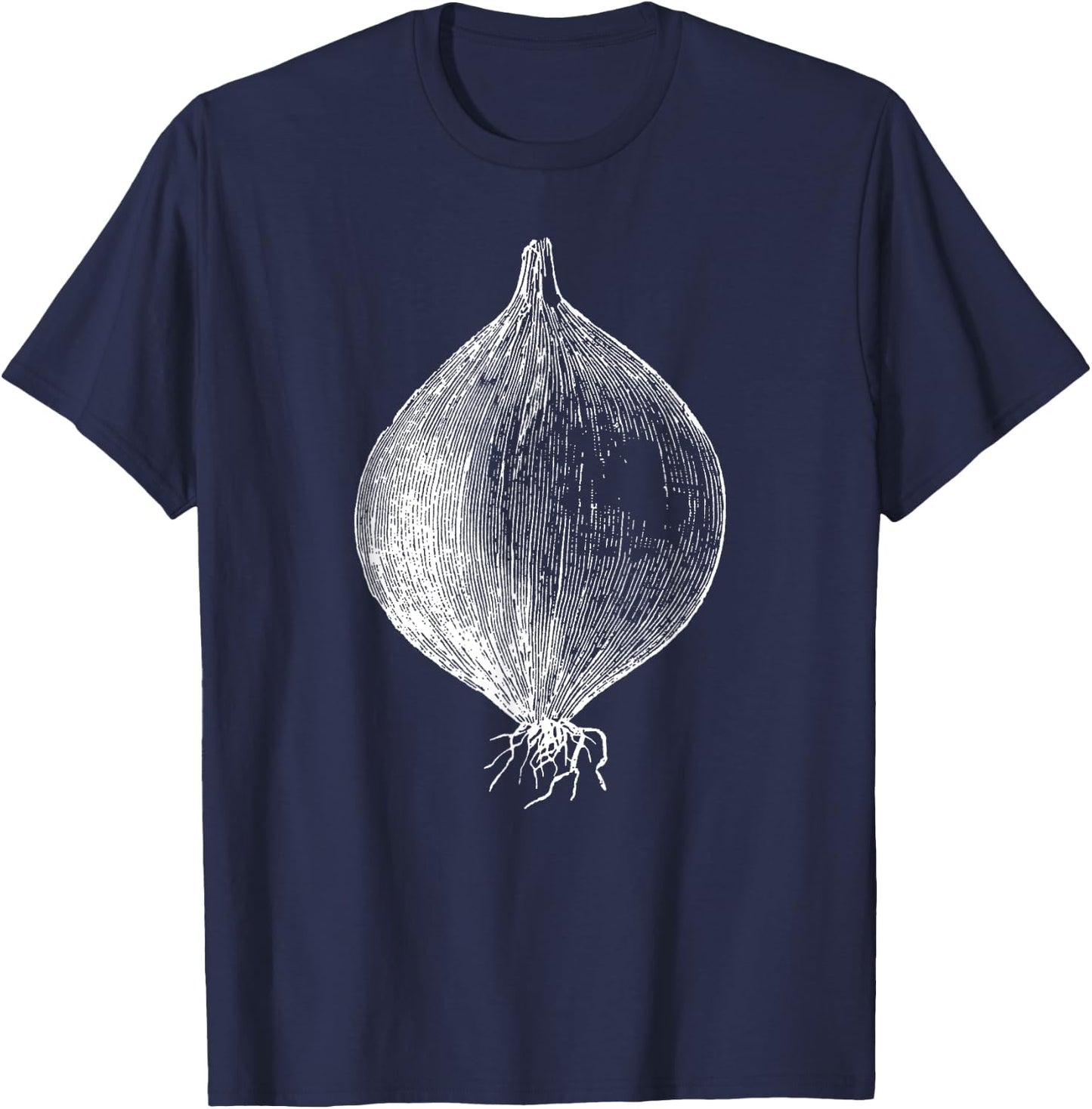 Retro Vintage Vegetable Onion Gift T-Shirt - T-Shirt | Navy