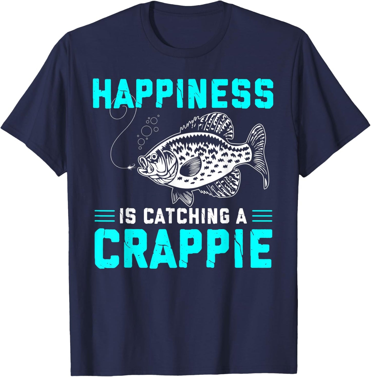 Crappie Fishing Shirt Freshwater Fish Fisherman Gift T-Shirt - T-Shirt | Navy