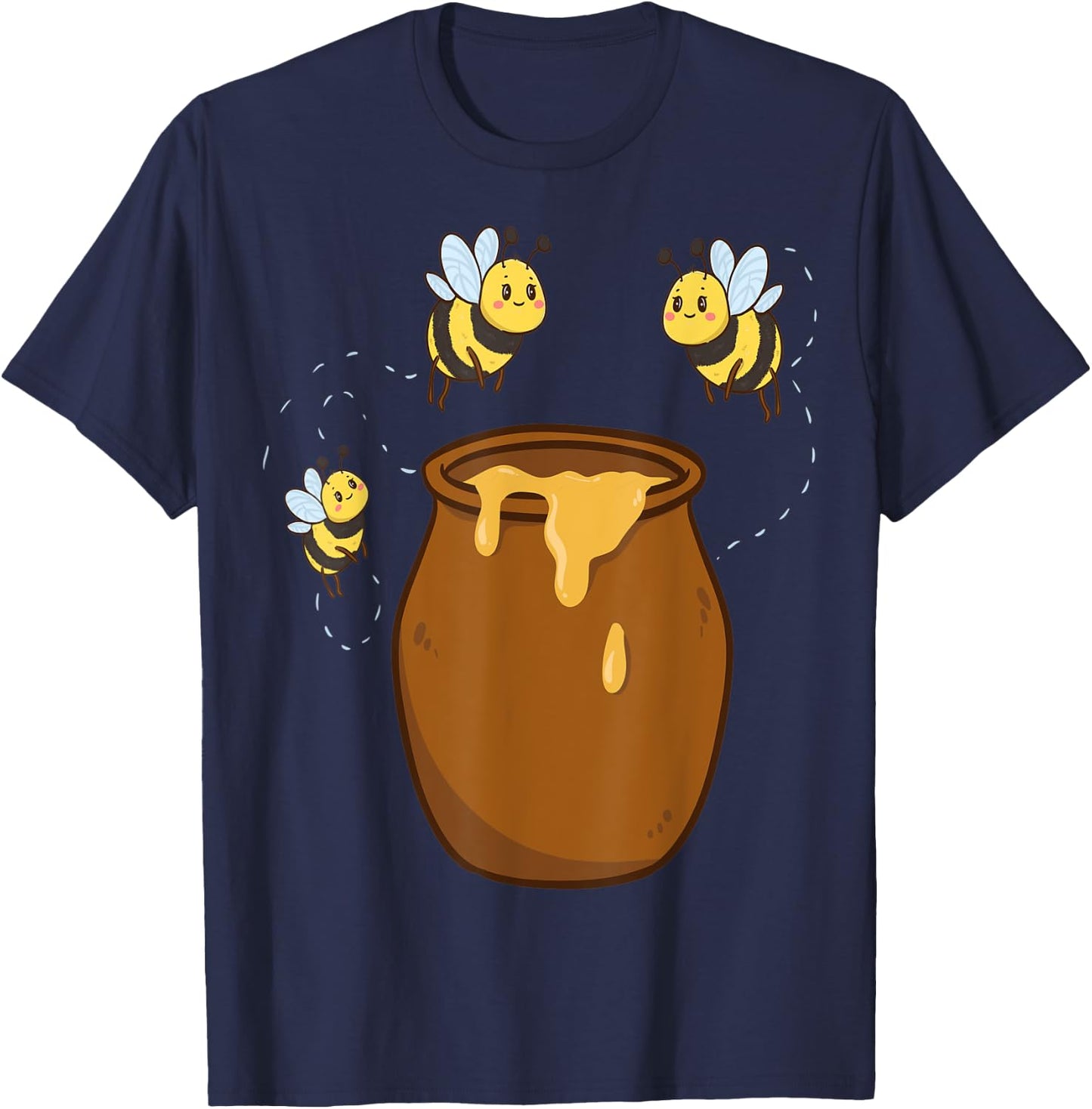 Wild Bees Honeypot Child Bumble Bee Bee Beekeeper Honey Bee T-Shirt - T-Shirt | Navy
