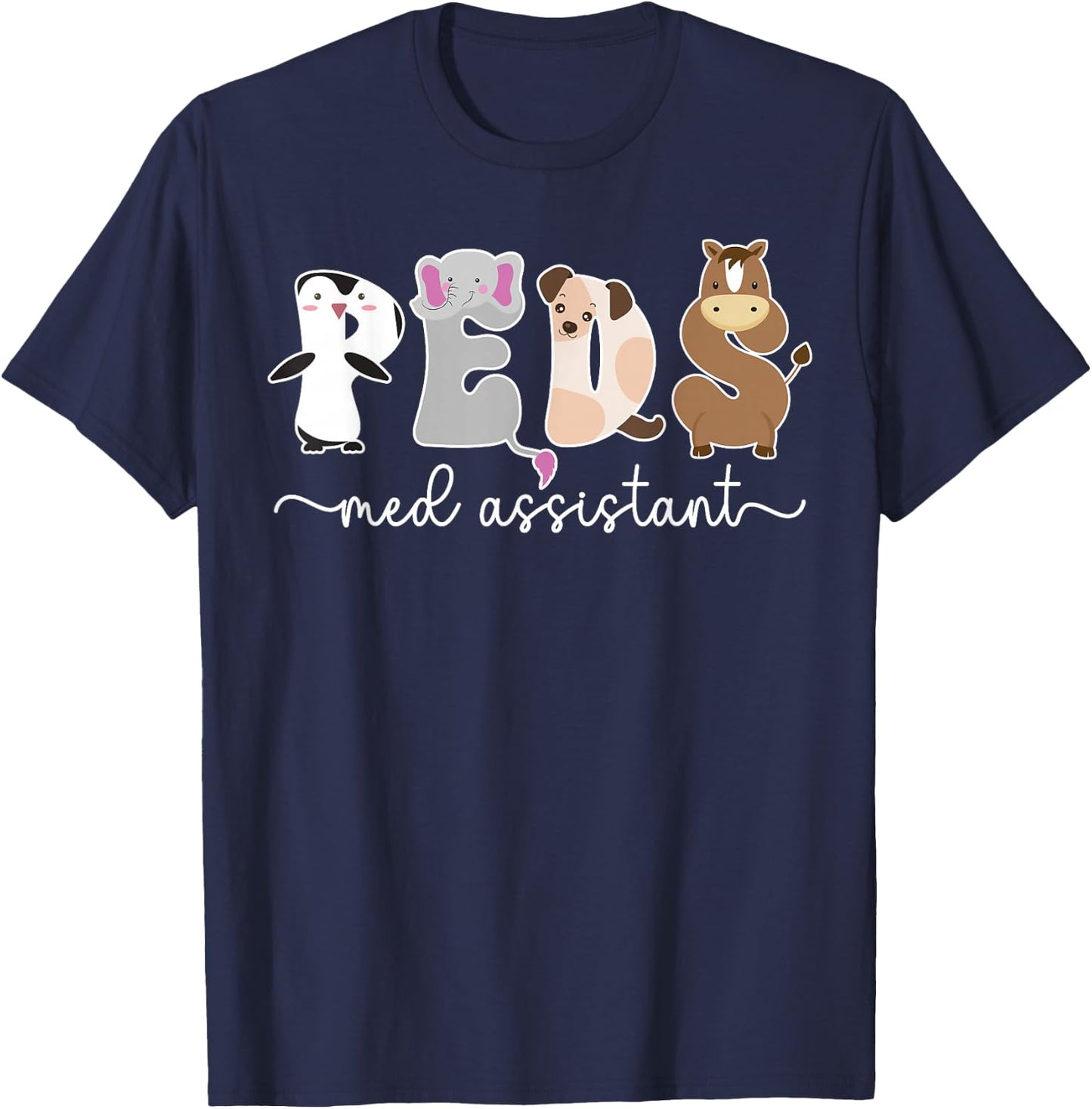 Peds Medical Assistant Boho Pediatric Medical Assistant T-Shirt - T-Shirt | Navy