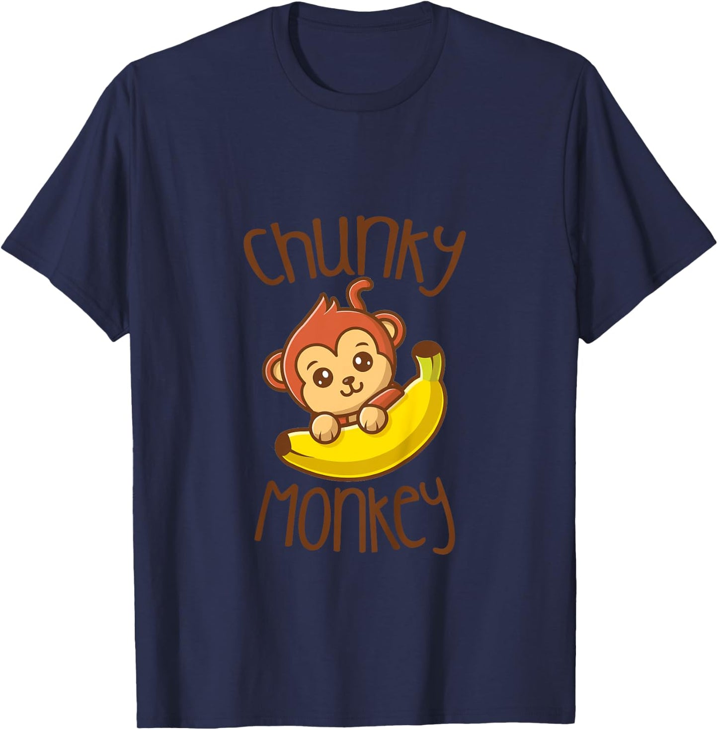 Chunky Monkey Cute Monkey Lover Baby Girl Boy Birthday Boy T-Shirt - T-Shirt | Navy