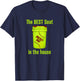 AS Softball Dad Best Seat in the House Pitcher Catcher T-Shirt - T-Shirt | Navy