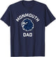 Monmouth University Hawks Arched Dad T-Shirt - T-Shirt | Navy