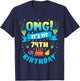 74 Year Old shirt OMG It's My 74th Birthday T-Shirt - T-Shirt | Navy