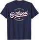 Budapest Hungary | Vintage Hungarian City Souvenir Travel T-Shirt - T-Shirt | Navy