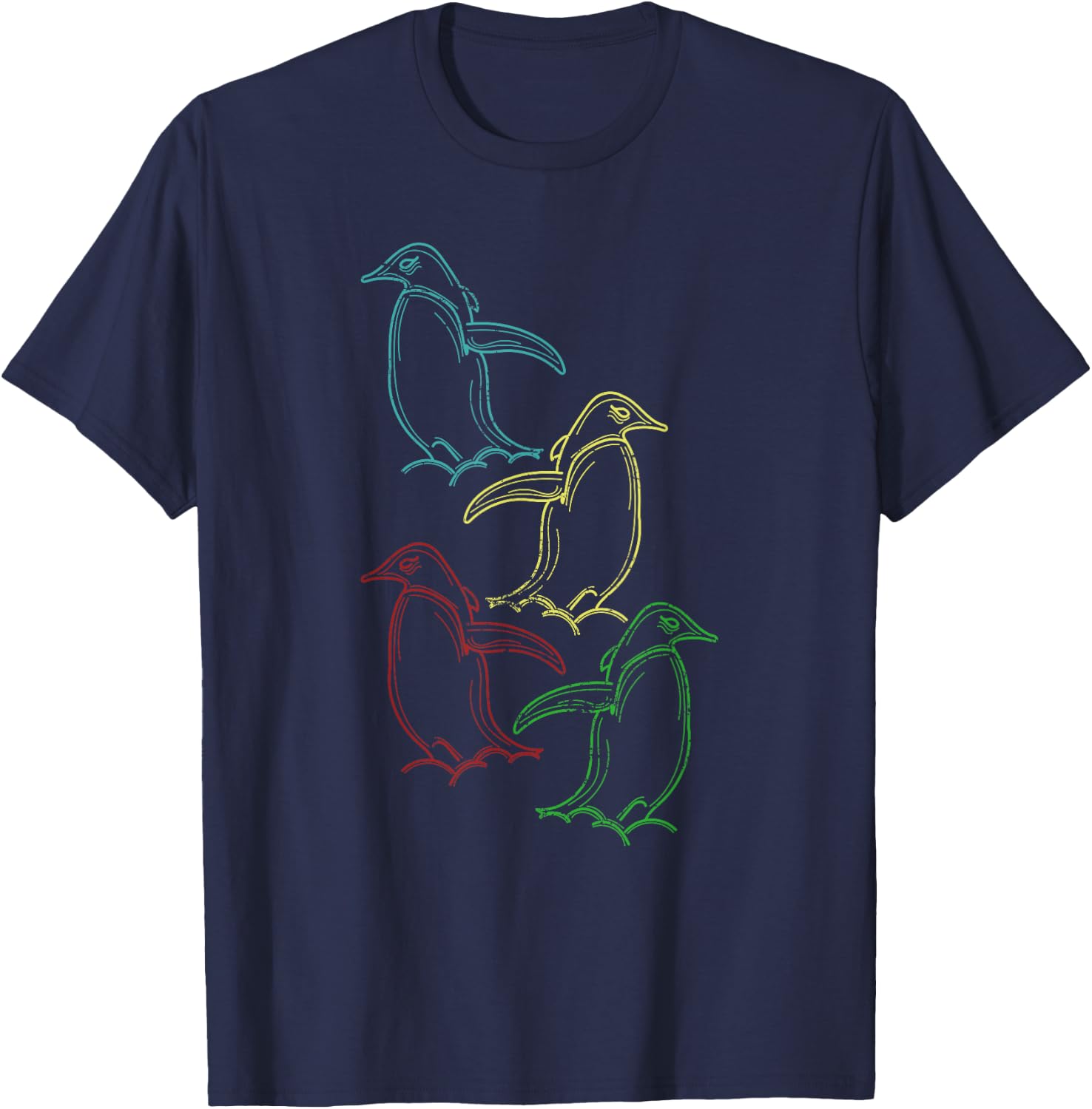 Antarctica Animal Bird Zoo Keeper Gift Penguin T-Shirt - T-Shirt | Navy