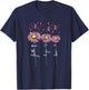 Faith Hope Love Flowers Breast Cancer Awareness Support Gift T-Shirt - T-Shirt | Navy