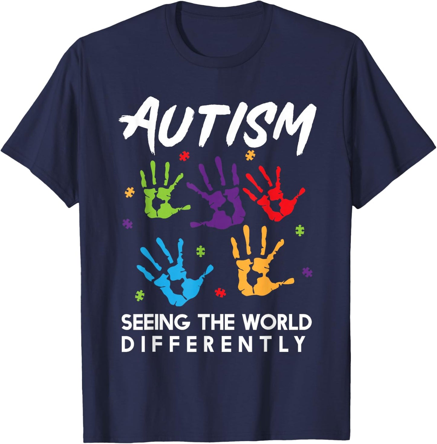 Autism Patience I Have Autism Gift Autistic T-Shirt - T-Shirt | Navy