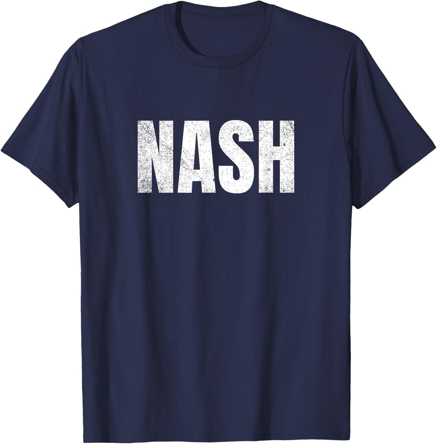 Nashville Tennessee - Classic Nash Block Text T-Shirt - T-Shirt | Navy