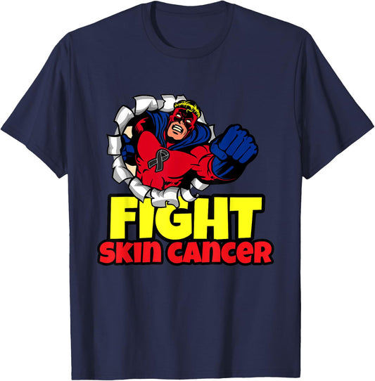 Skin Cancer Awareness Month Products for Boys Melanoma T-Shirt - T-Shirt | Navy