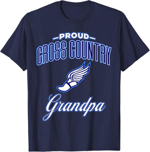 Cross Country Grandpa T-Shirt - T-Shirt | Navy
