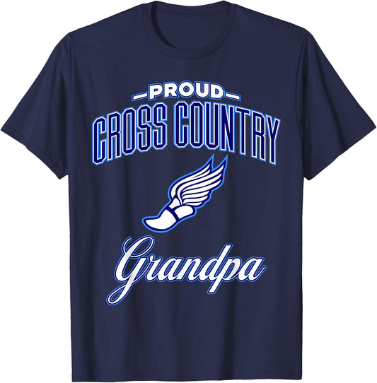 Cross Country Grandpa T-Shirt - T-Shirt | Navy