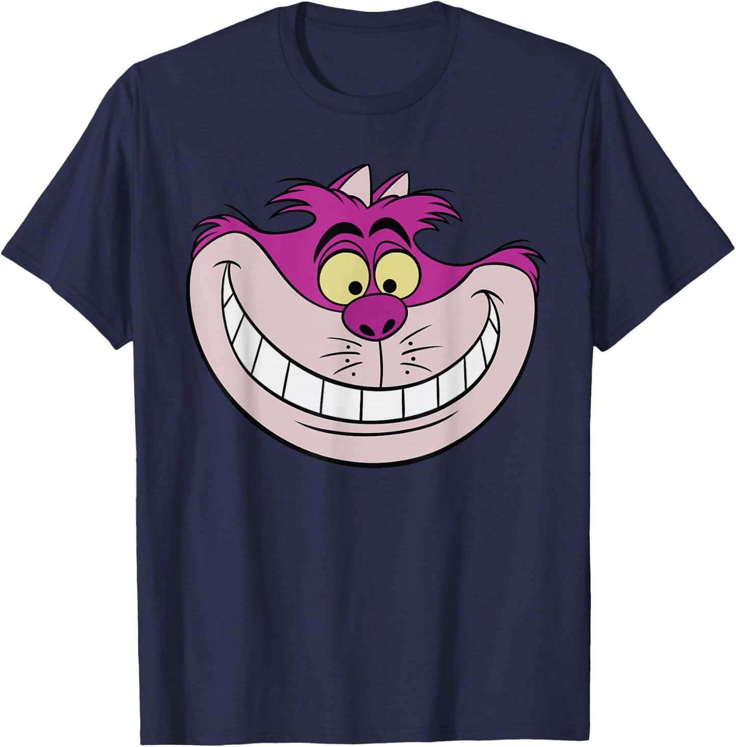 Disney Alice in Wonderland Cheshire Cat Grin Small T-Shirt - T-Shirt | Navy