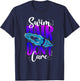 Swimming Swimmer Swim Hair Don't Care Girl T-Shirt - T-Shirt | Navy