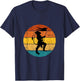 Retro Vintage Hindu God Lord Hanuman Monkey God Men Women , Small, Black T-Shirt - T-Shirt | Navy