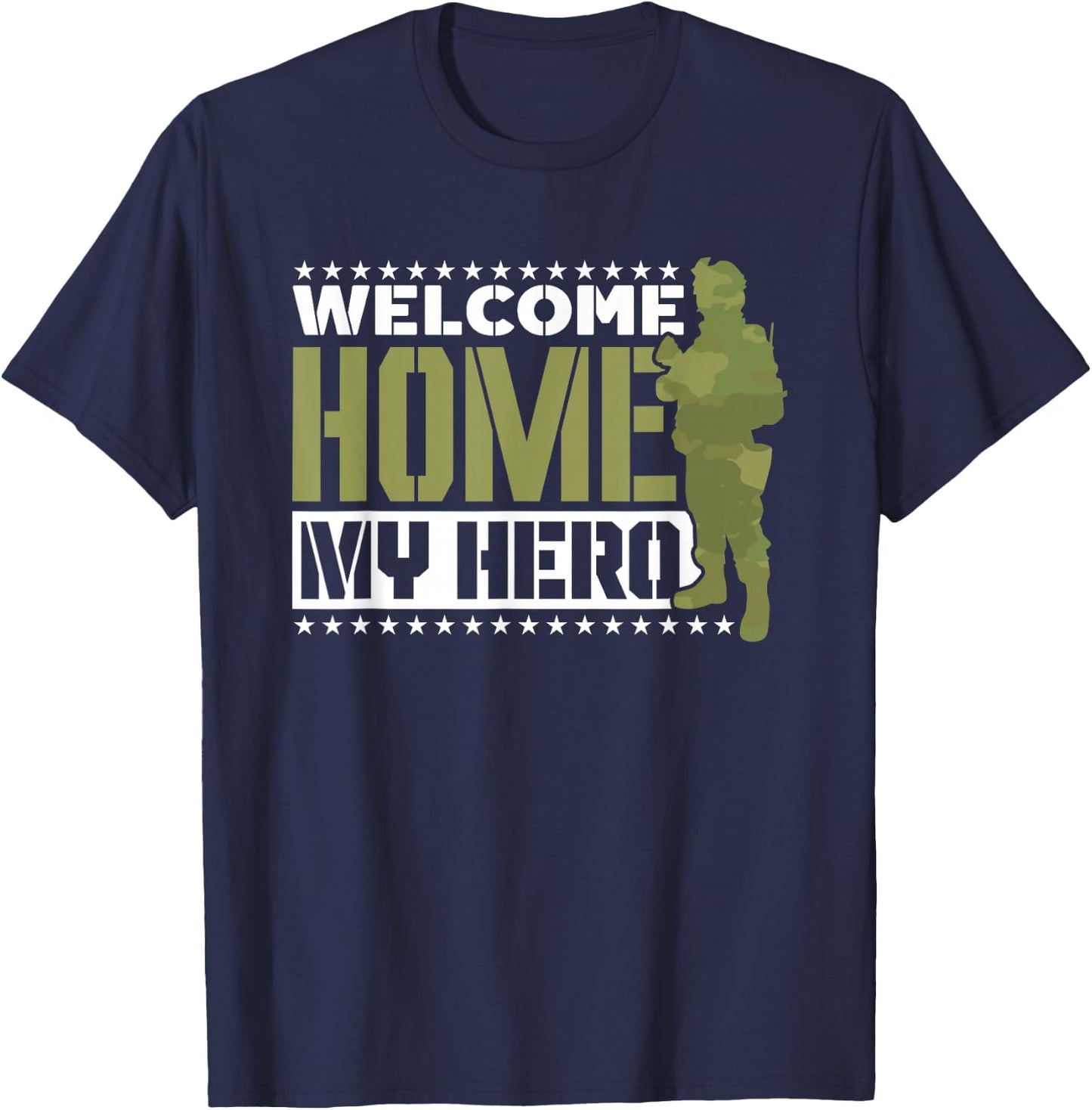 Welcome to Home My Hero Homecoming Welcome Home T-Shirt - T-Shirt | Navy