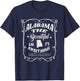 Alabama The Beautiful Alabama State 1819 Sweet Home Alabaman T-Shirt - T-Shirt | Navy