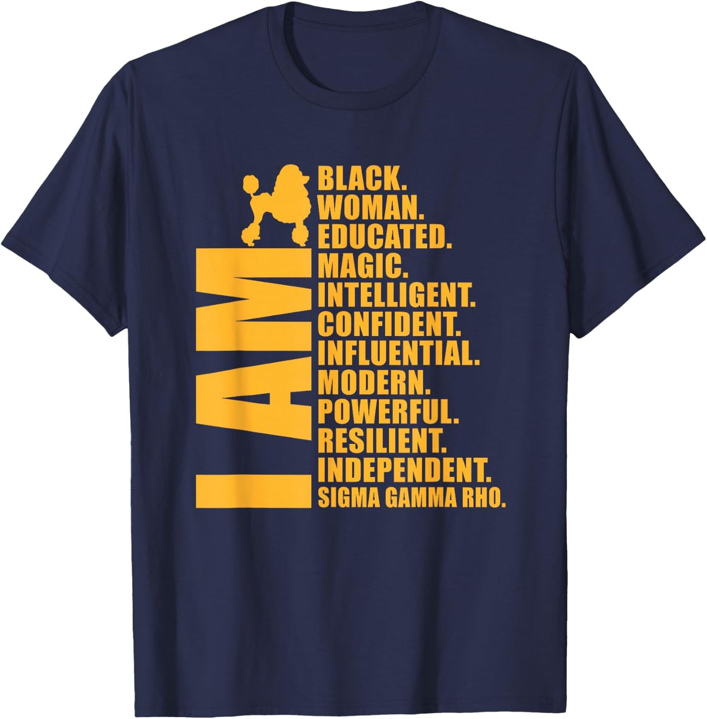 Sigma Gamma Rho Sorority Paraphernalia, Black History HBCU T-Shirt - T-Shirt | Navy