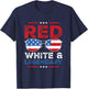 Red white legendary dad father son matching 4th July dad dad T-Shirt - T-Shirt | Navy