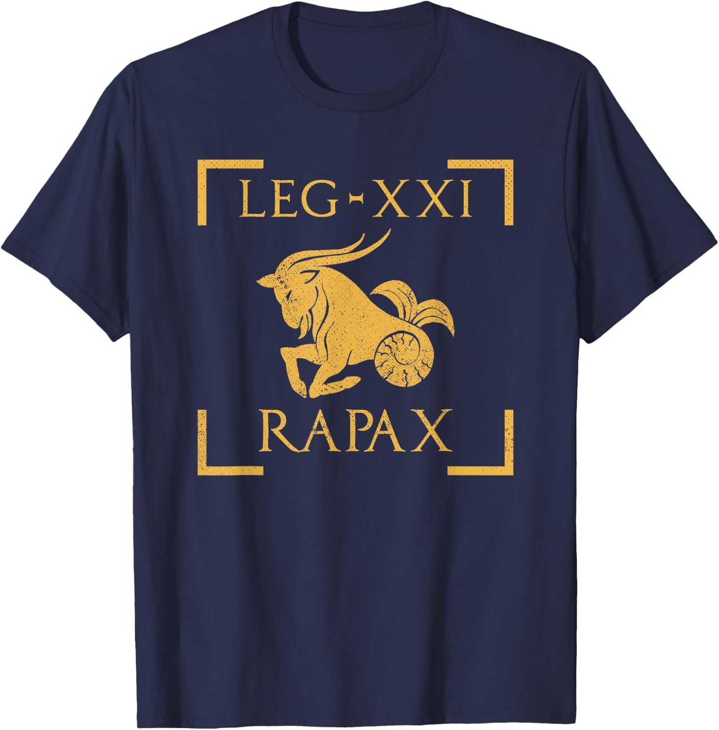 Legio XXI Rapax Capricorn Emblem Roman Legion T-Shirt - T-Shirt | Navy