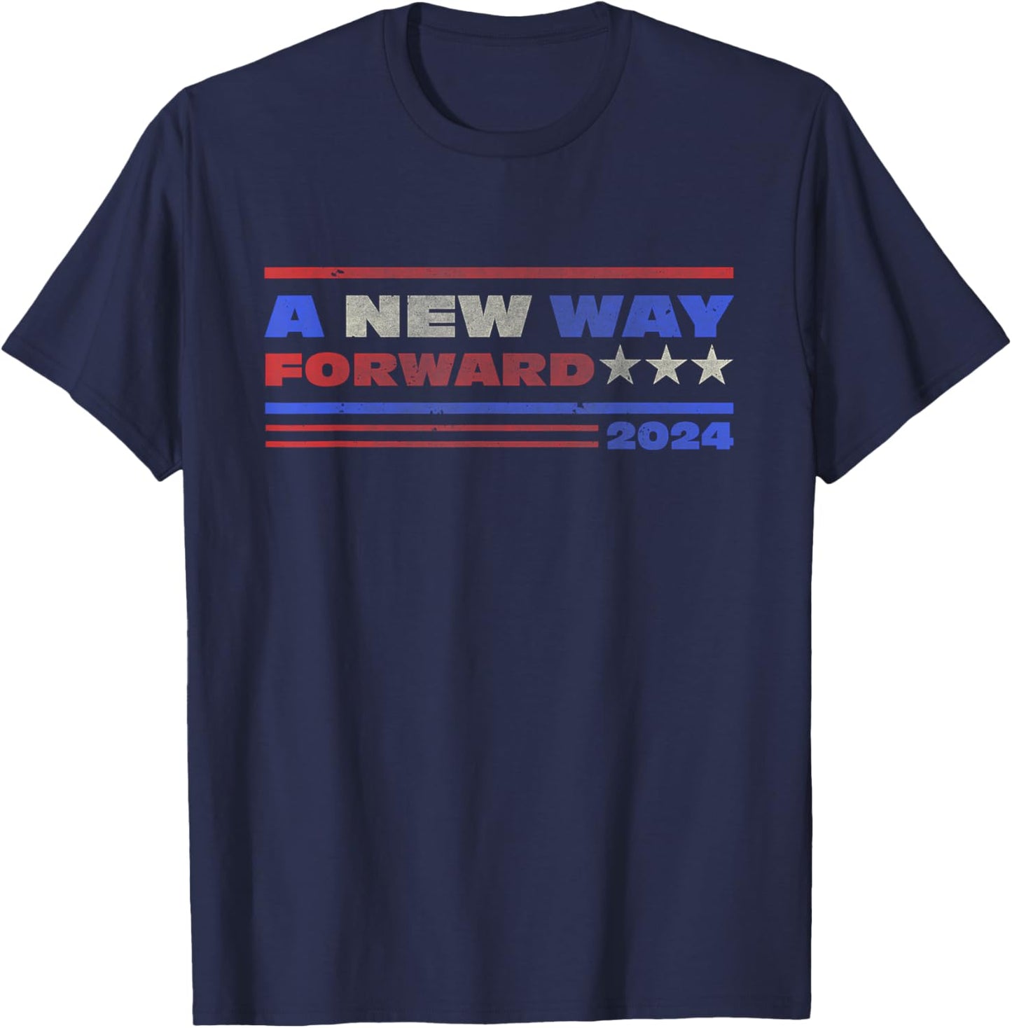 A New Way Forward Kamala Harris T-Shirt - T-Shirt | Navy