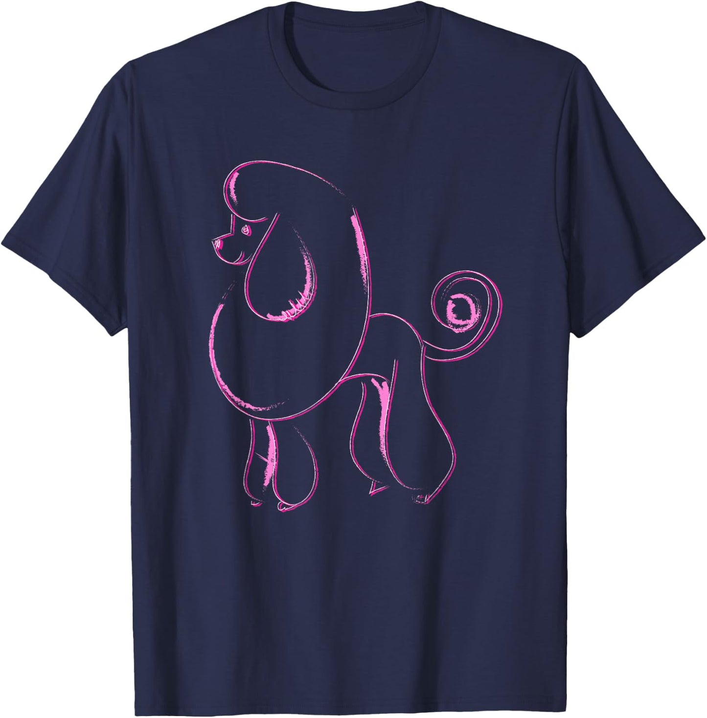 Dog Lover Gifts Poodle Women's Cool Poodle Dog Men's T-Shirt - T-Shirt | Navy