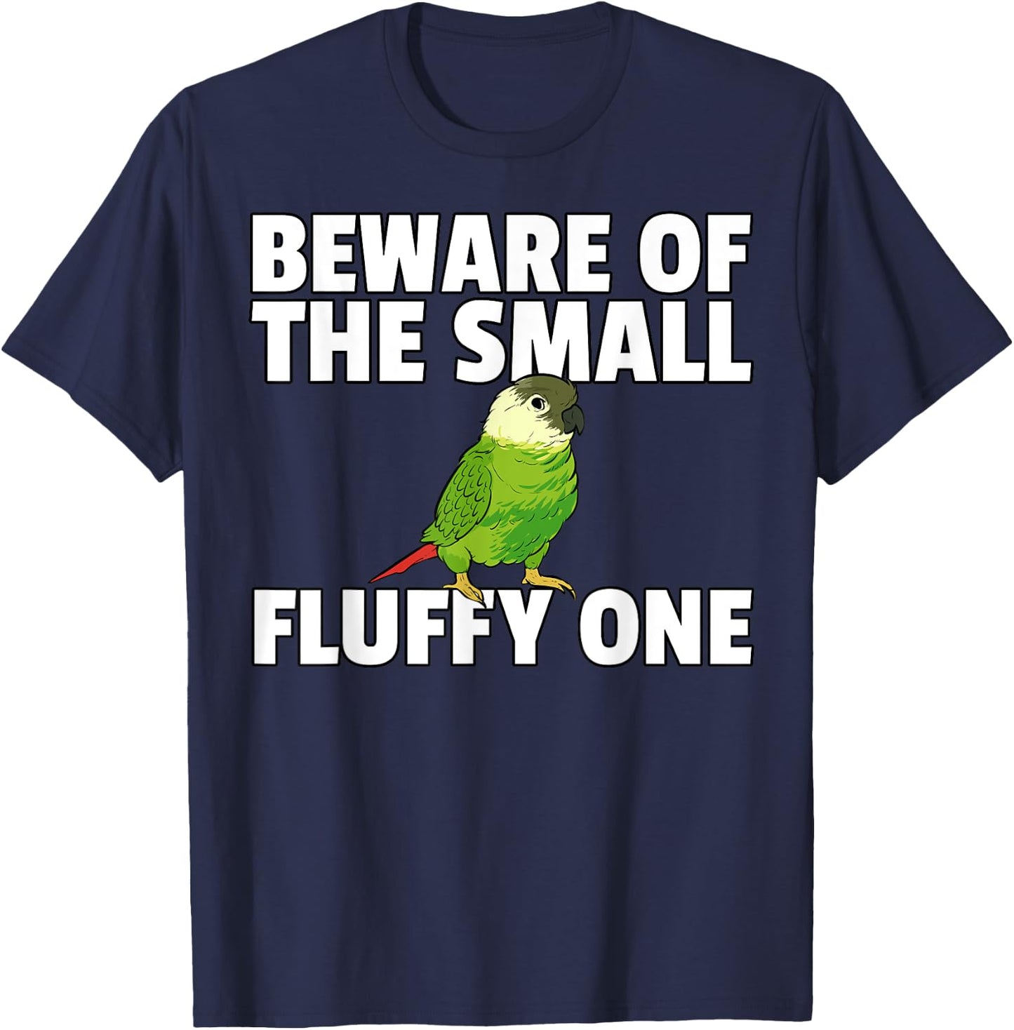 Green Cheek Conure T-Shirt - T-Shirt | Navy