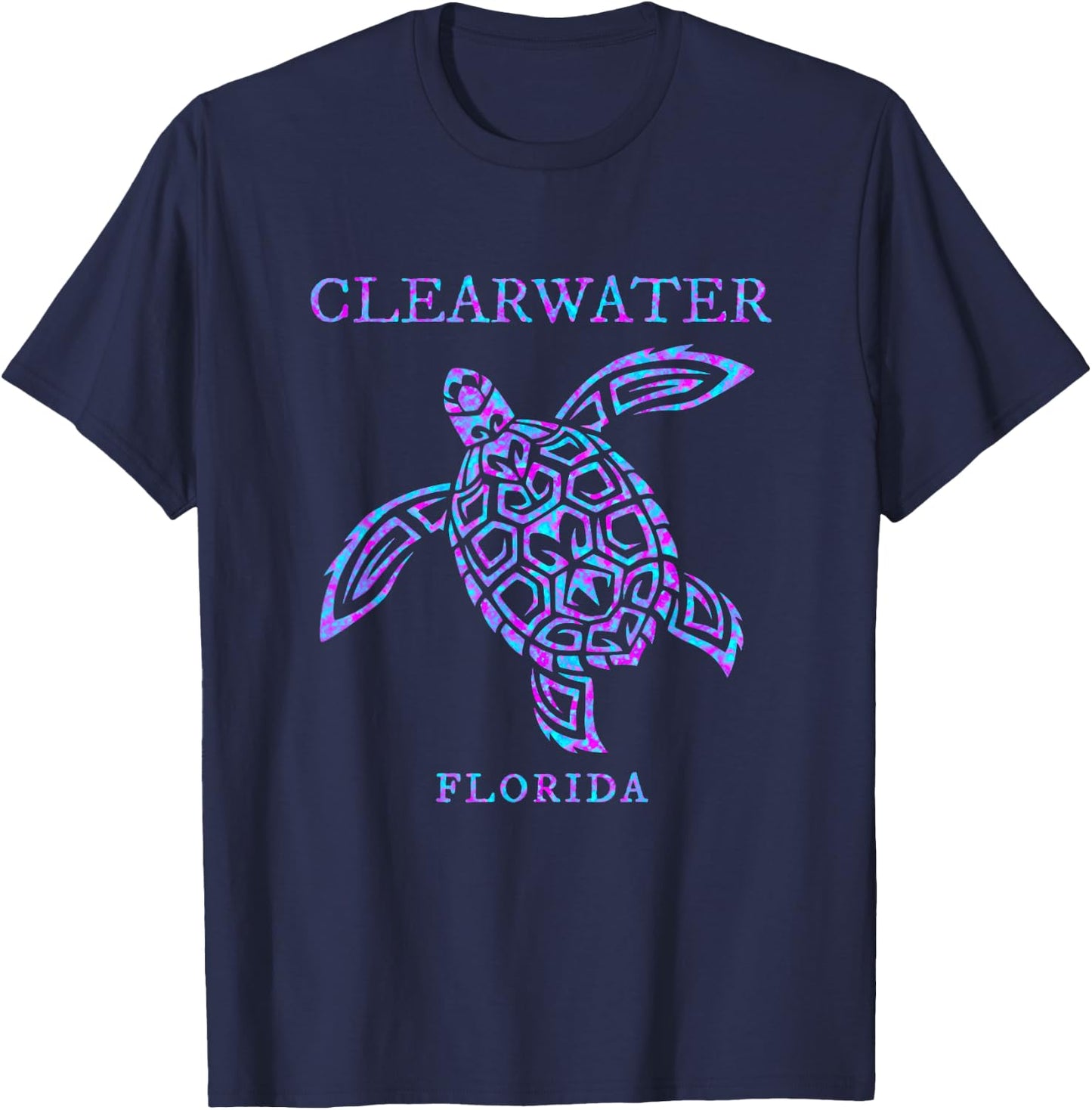 Clearwater Florida Sea Turtle Vacation Souvenir Boys Girls T-Shirt - T-Shirt | Navy