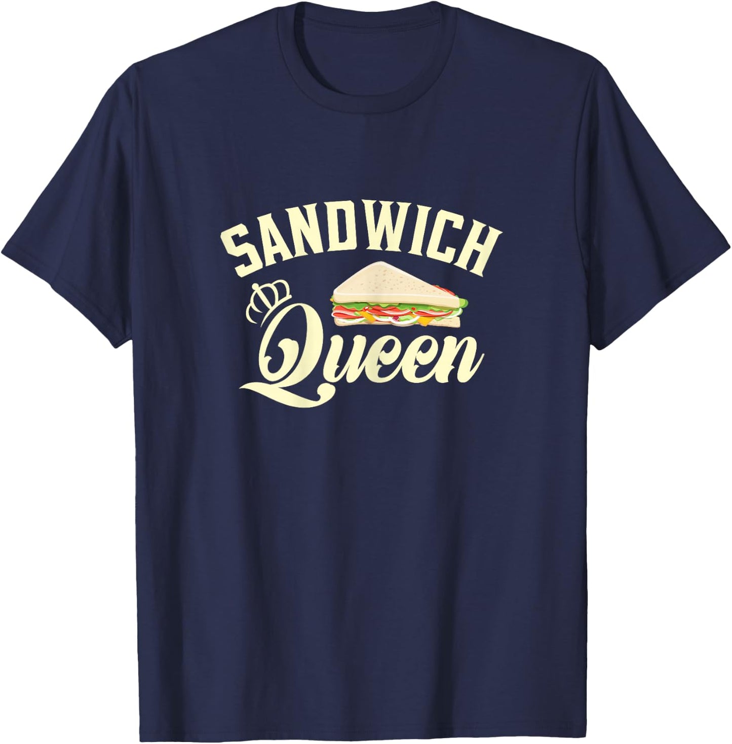 Sandwich Queen | Fast Food Lovers T-Shirt - T-Shirt | Navy