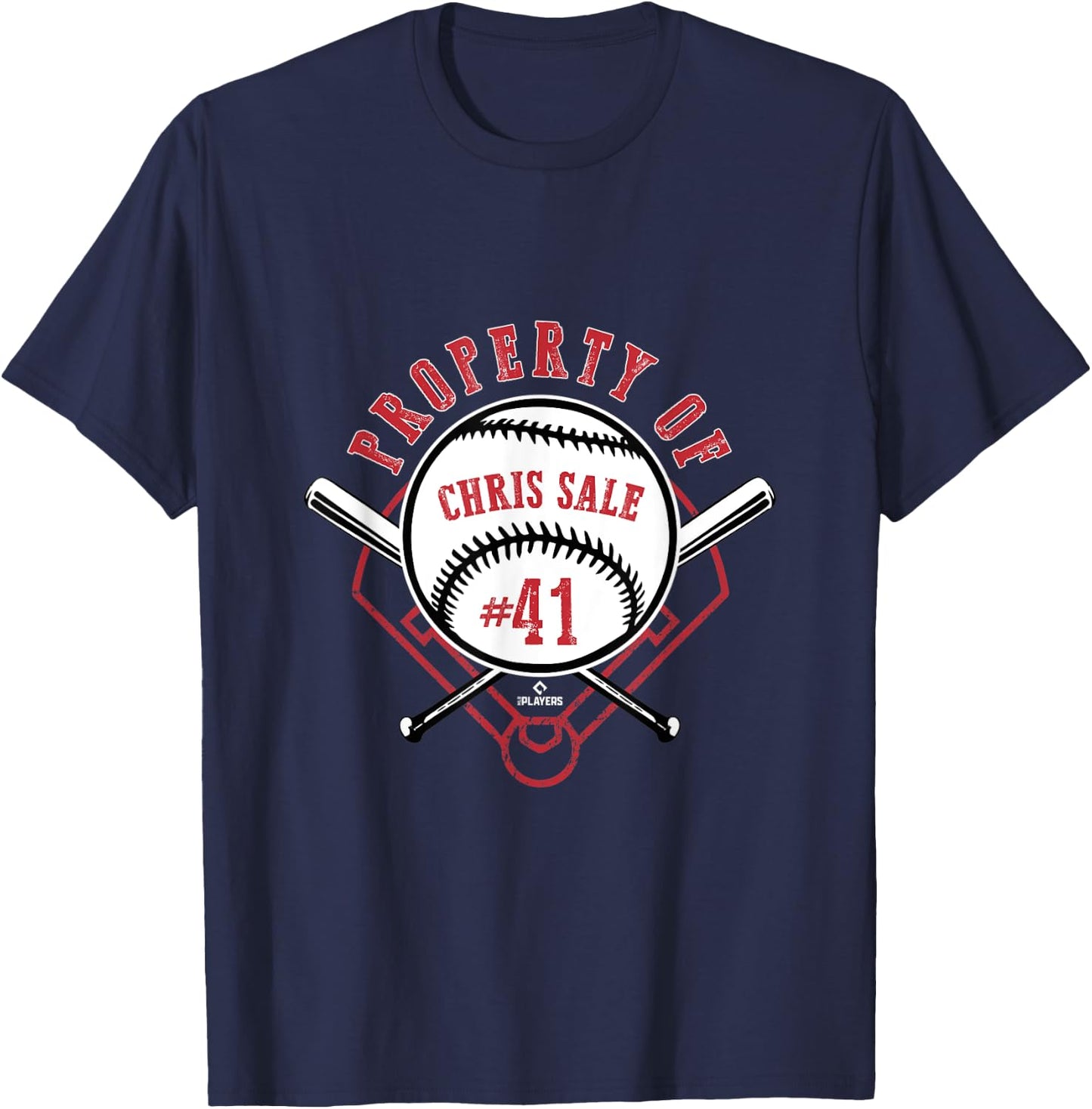 Property Of Chris Sale T-Shirt - T-Shirt | Navy