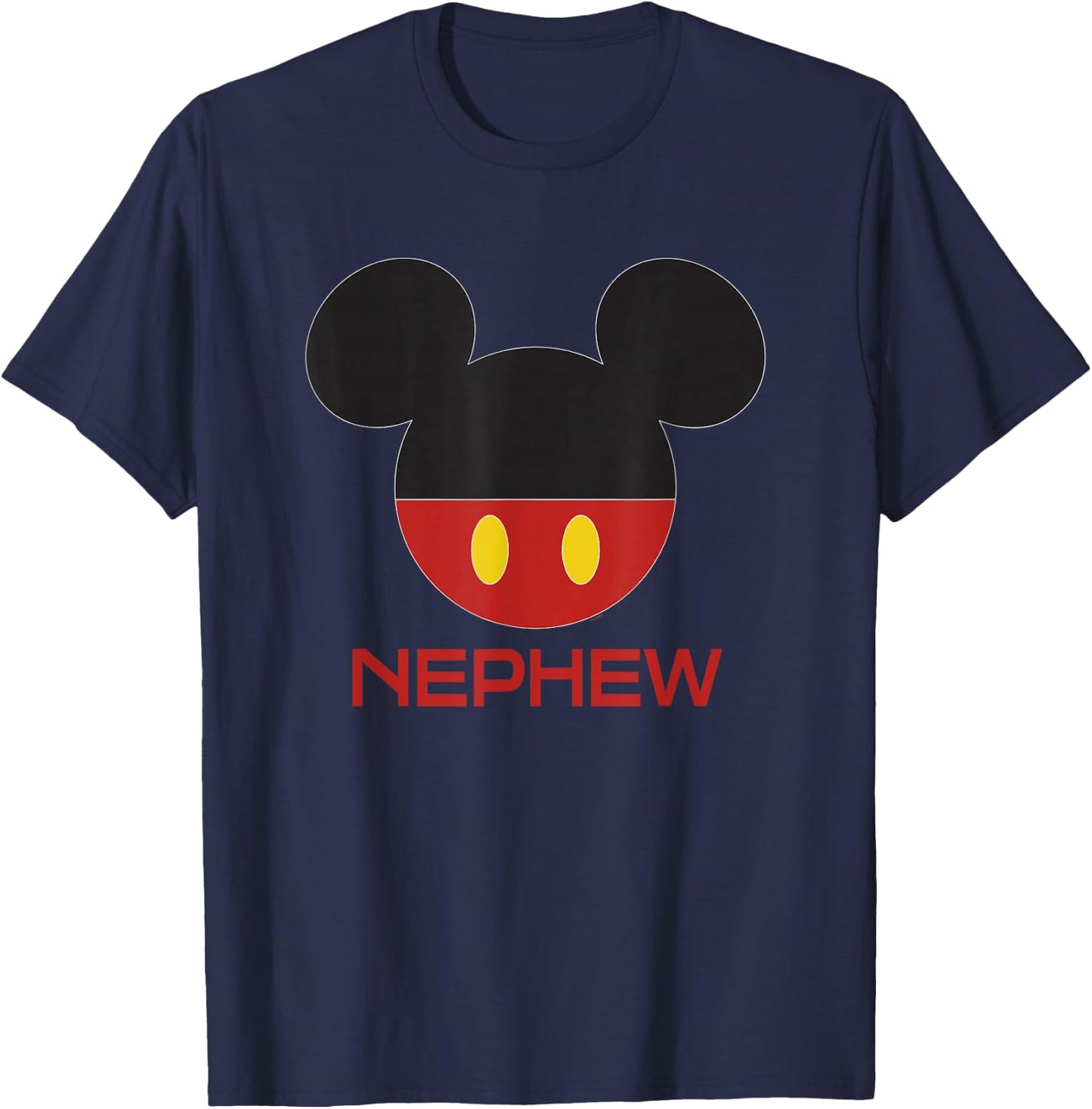 Disney Mickey Mouse Red Shorts Icon Nephew Family T-Shirt - T-Shirt | Navy
