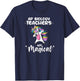 Unicorn Girl AP Biology Teacher Gift Love Awesome Funny T-Shirt - T-Shirt | Navy