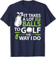 Funny Golf Shirts Golf Player Golfer Women T-Shirt - T-Shirt | Navy