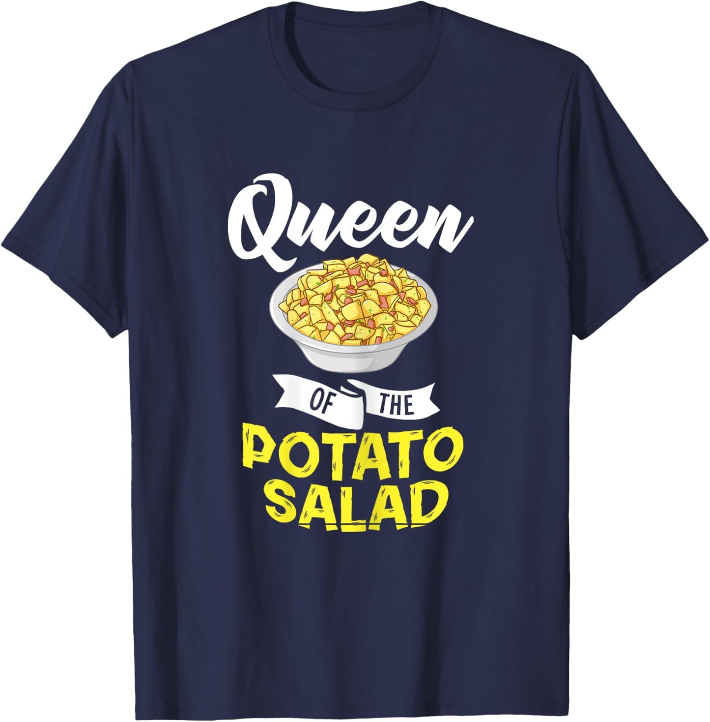 Potato Salad Gift Egg Seasoning Vegan T-Shirt - T-Shirt | Navy