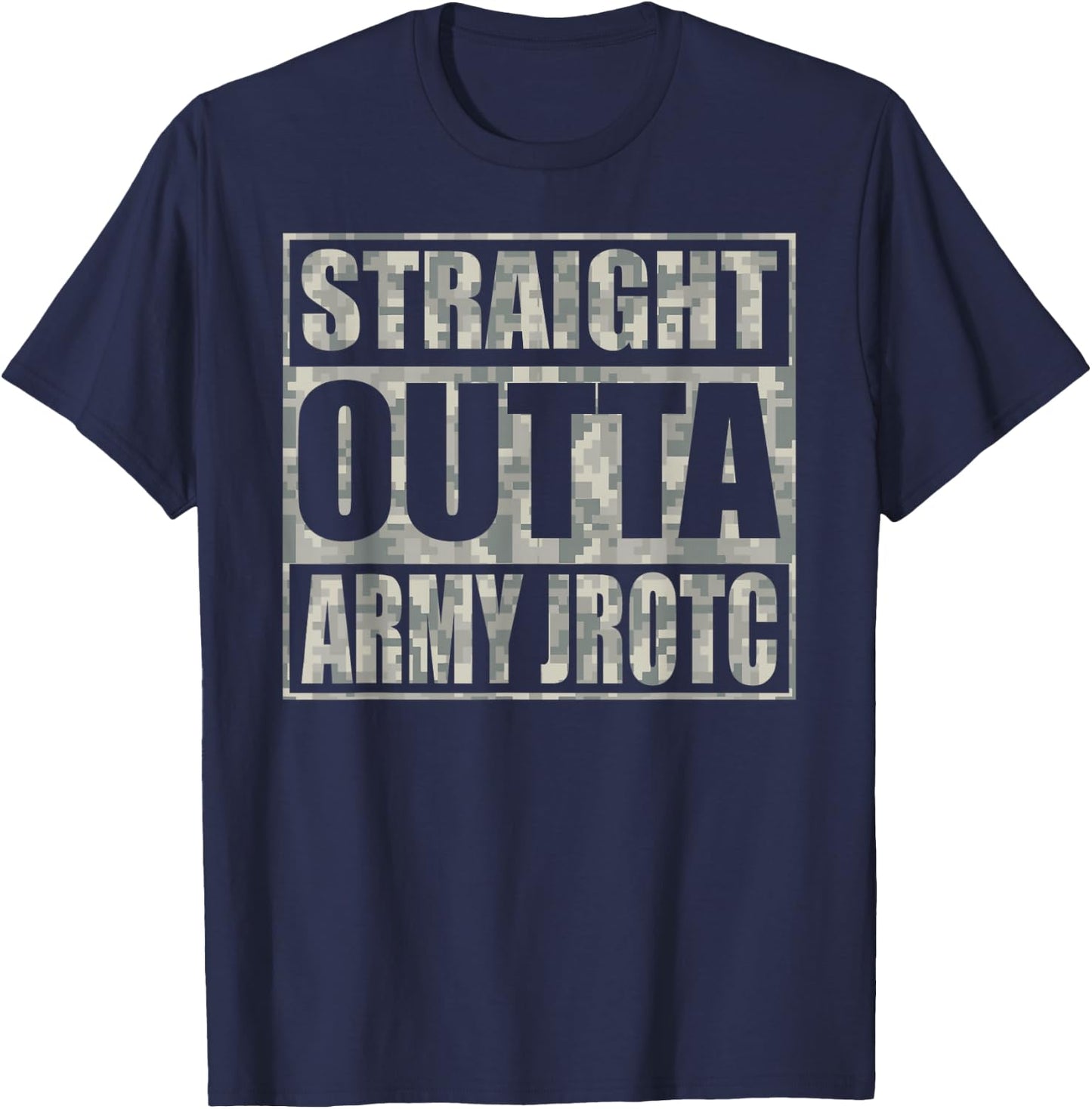 Straight Outta Army JROTC for Army Junior ROTC Cadets T-Shirt - T-Shirt | Navy