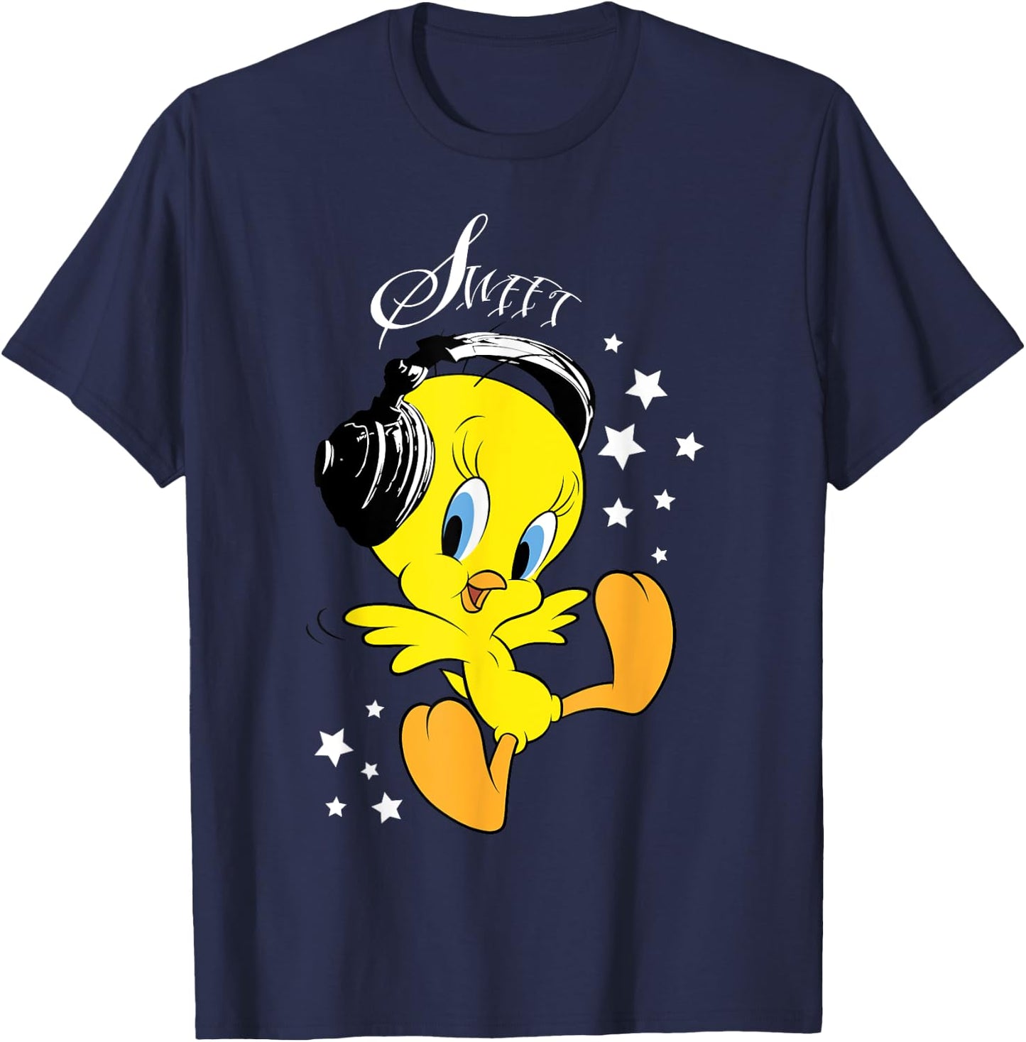 Kids Tweety Headphones T-Shirt - T-Shirt | Navy