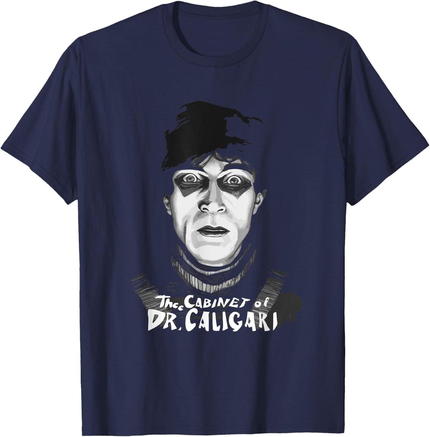 Cabinet of Dr. Caligari Retro Cinema Horror Film Halloween T-Shirt - T-Shirt | Navy