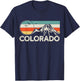 Colorado Hiking/Retro T-Shirt - T-Shirt | Navy