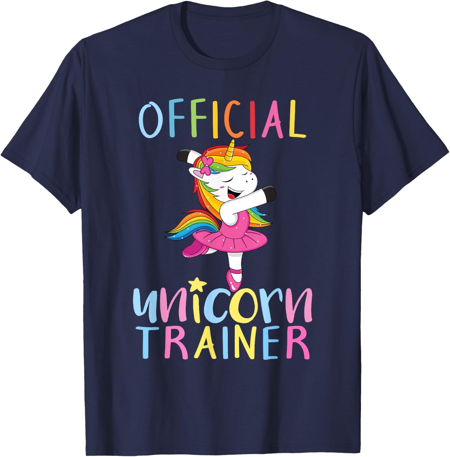 Official Unicorn Trainer T-Shirt - T-Shirt | Navy