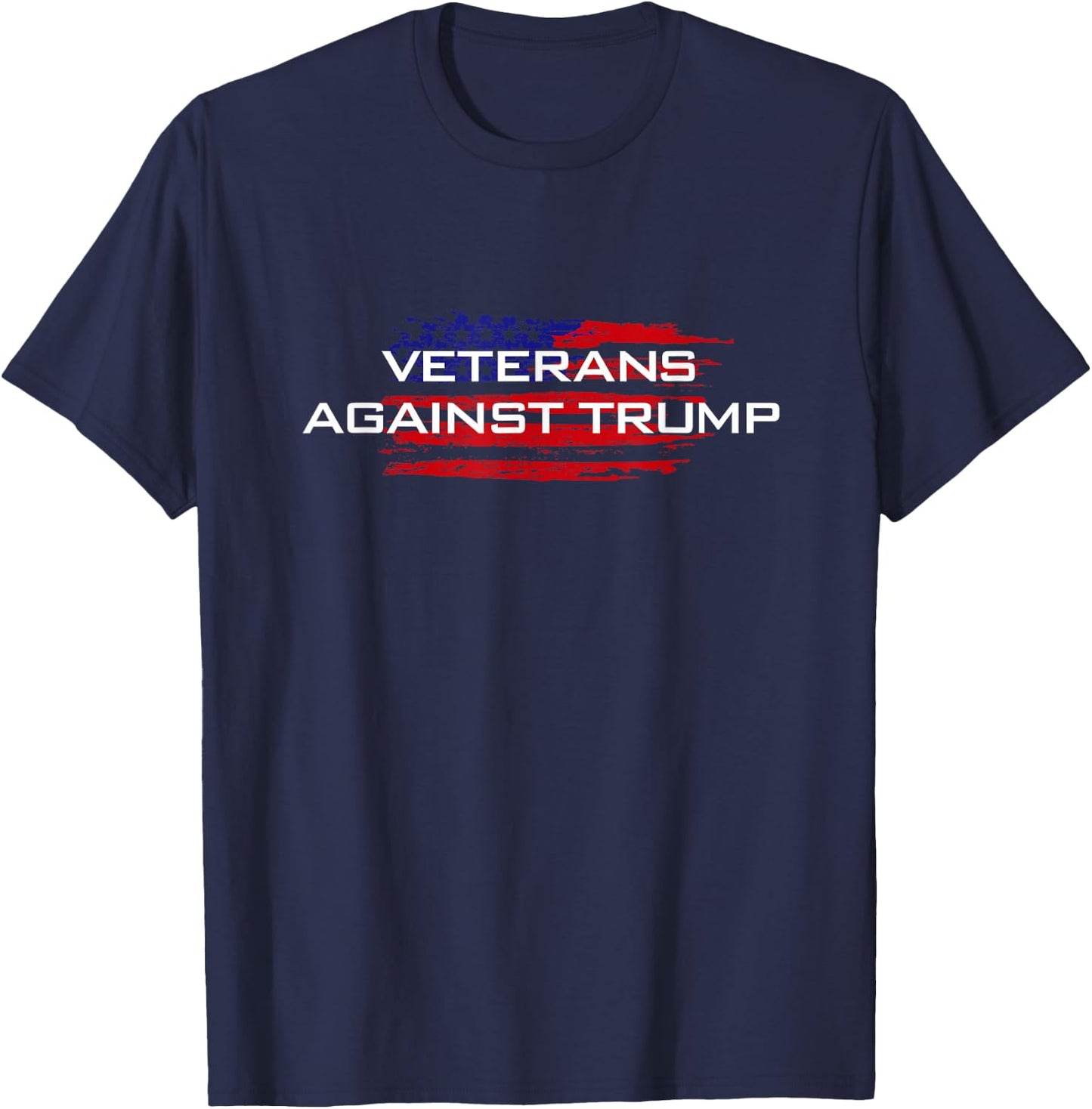 Veterans Against Trump - Anti-Trump T-Shirt - T-Shirt | Navy