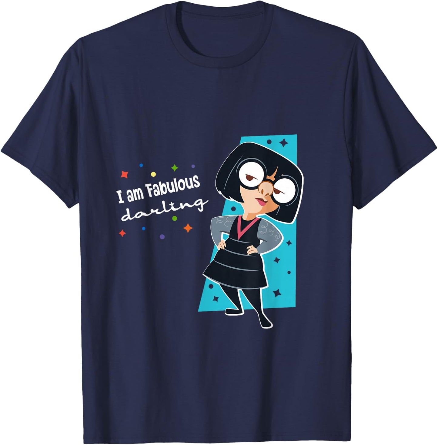 Disney Pixar The Incredibles Edna I’m Fabulous Darling T-Shirt - T-Shirt | Navy