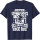 Never Underestimate An Old Man Who Rides A BMX Bike T-Shirt - T-Shirt | Navy