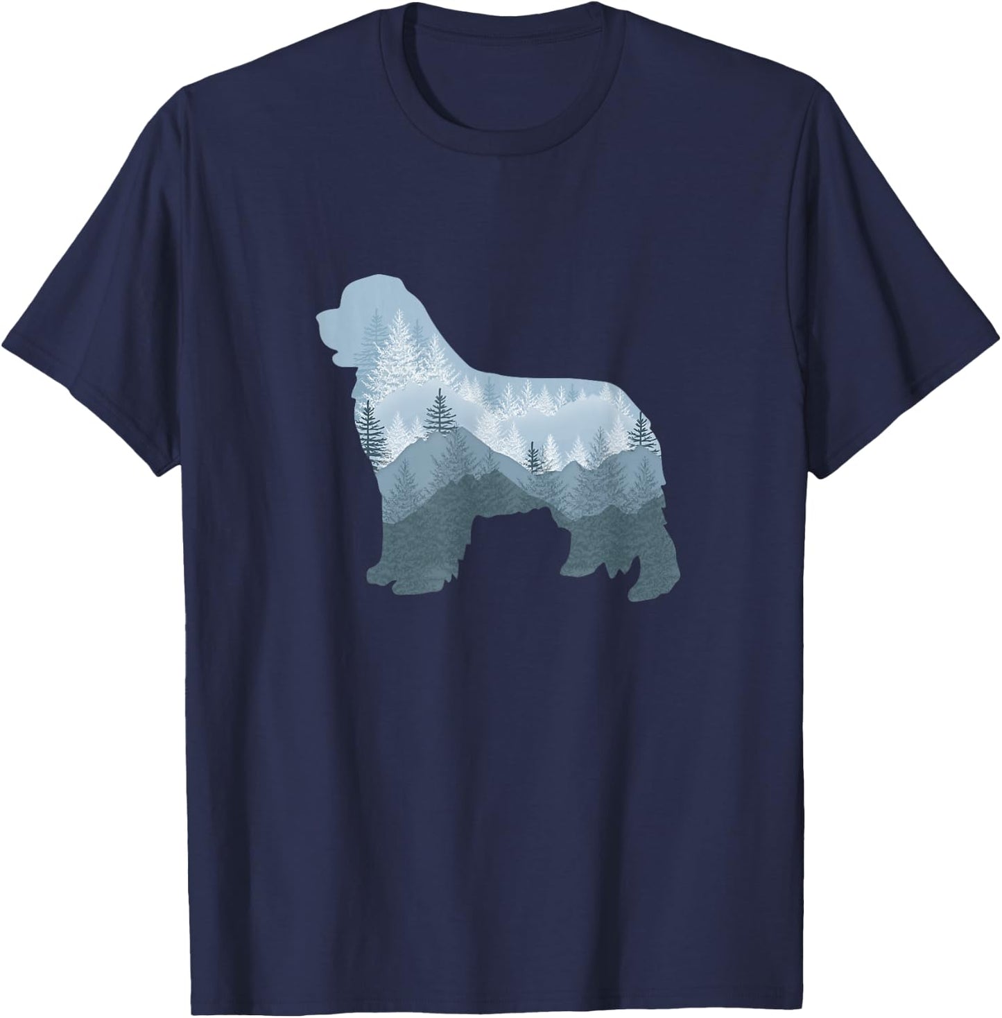 Newfie Tree T-Shirt - T-Shirt | Navy