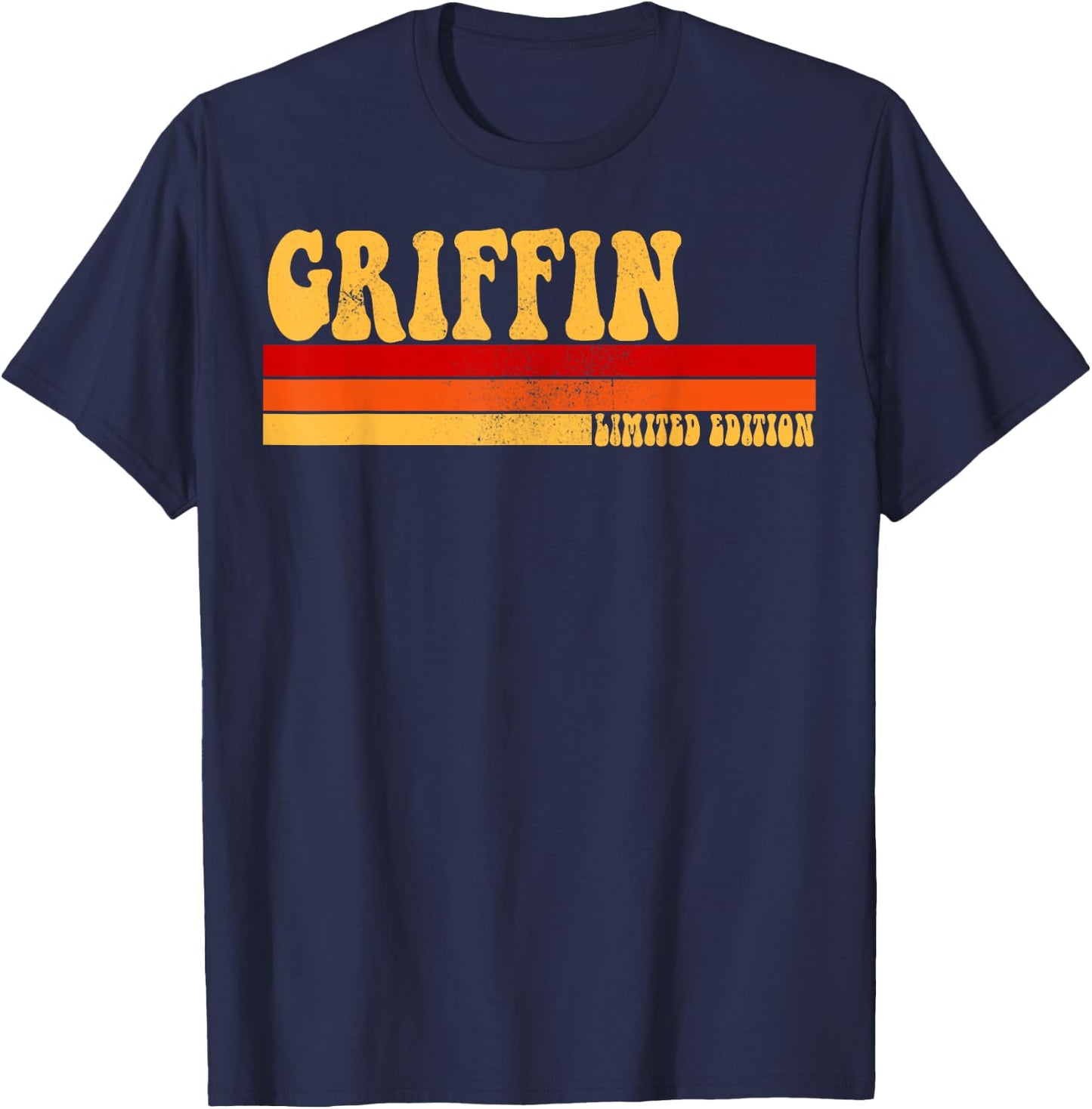 GRIFFIN Name Personalized Idea Men Retro Vintage GRIFFIN T-Shirt - T-Shirt | Navy