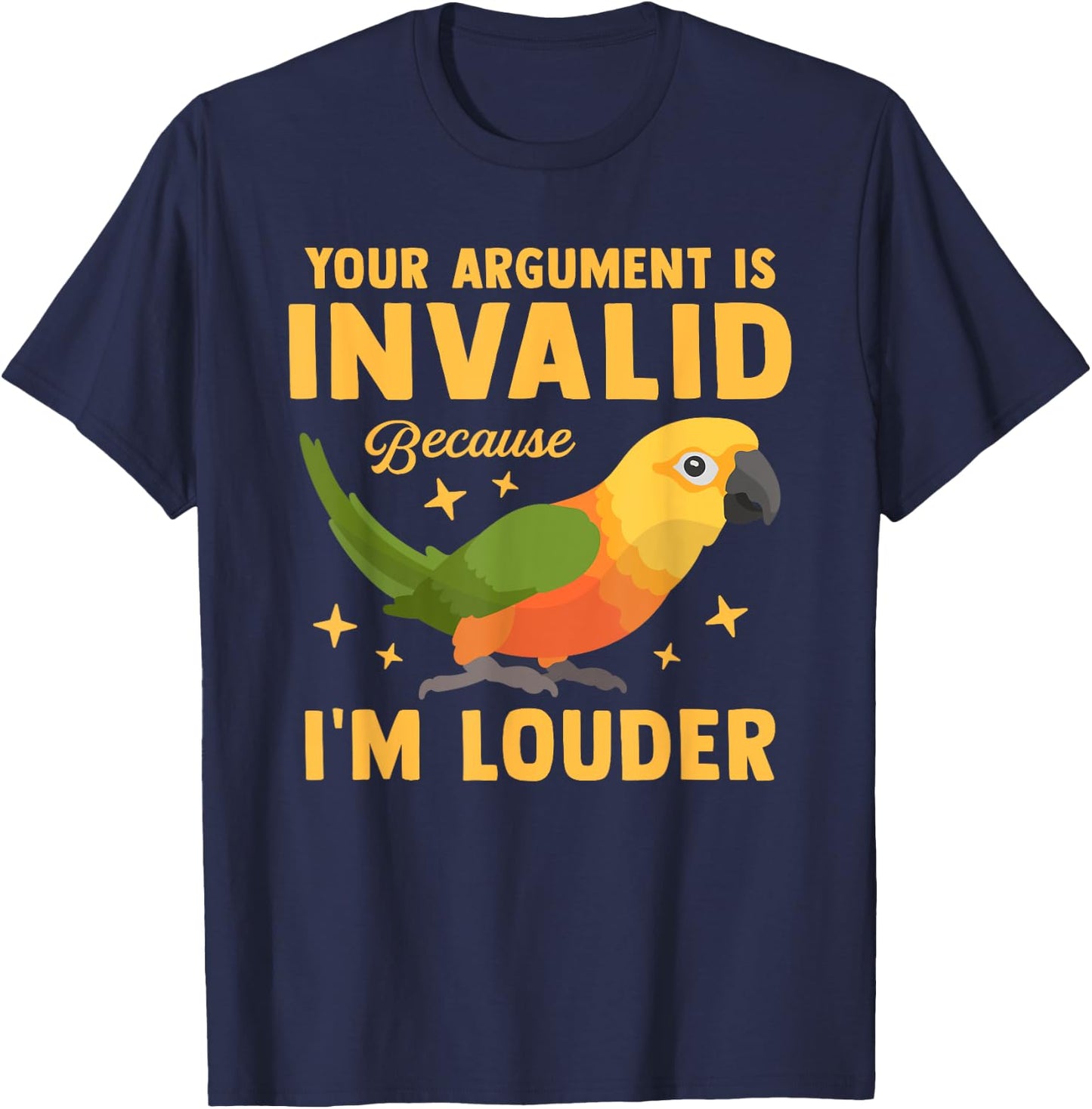 Funny Jenday Conure Bird Lover Parrot Pet Animal Owner Gifts T-Shirt - T-Shirt | Navy